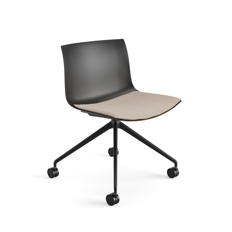 Catifa Carta Chairs Trestle On Castors | Arper US